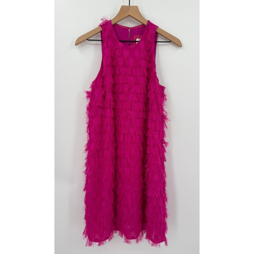 Anthropologie Pink Textured Dress